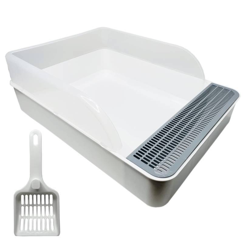 lot 2108 image: Tfwadmx Large Rabbit Litter Box Toilet Rectangle Potty Trainer Corner Litter Bedding Box Pet Pan for Adult Hamster Bunny Guinea Pig Galesaur Chinchilla Other Animals - Retail $25