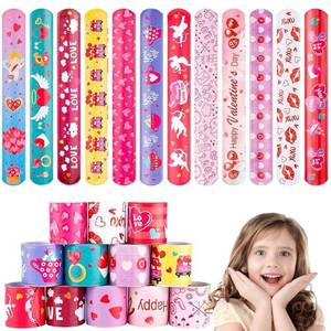 NovaHance 36 PCS Valentines Day Slap Bracelet Party Favors Supplies - Retail: $10