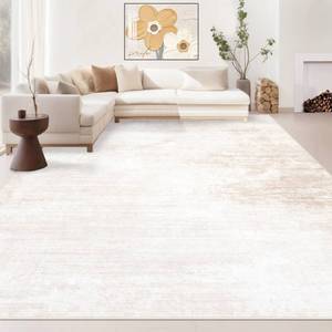 lot 102 image: Area Rugs 8x10 Living Room Washable Rug Modern Abstract Large Rugs Soft Non Slip Neutral Rug Stain Resistant Indoor Carpet for Bedroom Kitchen Dining Room Table Nursery Home Office Rugs(Beige,8x10) - Retail $100