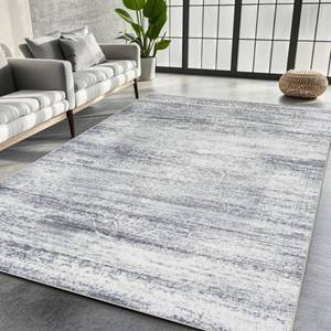 lot 107 image: Srugn Washable Rugs 8x10 Area Rugs for Living Room,Rugs for Bedroom,Large Carpets,Ultra Soft Faux Wool Retro Dining Room Rug,Non Slip&Non-Shedding Low Pile Vintage Print Rug for Home Office-Grey Cream - Retail $100