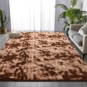 lot 119 image: Large Rugs for Living Room Bedroom, 6 x 9 Ft Non-Slip Tie-Dyed Modern Area Rug, Soft Thickened Memory Foam Rug, Comfy Minimalist Indoor Carpet for Boys Girls Room Nursery Dorm Home Decor, Coffee - Retail $25