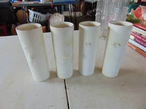 lot 2124 image: Libby Nude Drinking Glasses - white clay 