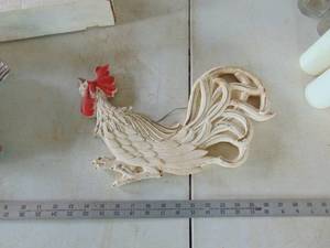 lot 2128 image: Rooster Chalkware
