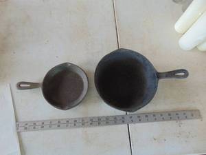 lot 2149 image: Pair of Cast Iron Skillets -  - -