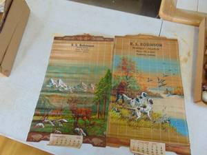 lot 2185 image: Pair of Calendars - Sporting Themed - Florence Kansas