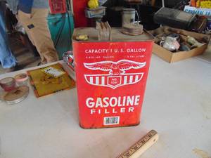 lot 2244 image: Vintage Metal Gas Can