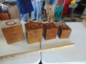 lot 2245 image: Wooden Nesting Containers