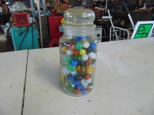 lot 2261 image: Jar of marbles