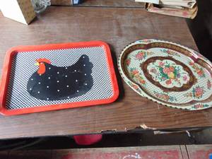 lot 2286 image: Pair of Metal Trays
