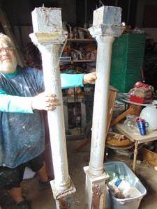 lot 2308 image: Pair of Architectural Posts