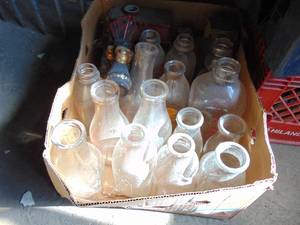 lot 2315 image: Large Selection of Milk Bottles - Train Decanter Set