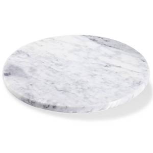 lot 13 image: Sinsanye 12 Mable Lazy Susan, 100% Natural Marble Round Tray with Silent Rotating, Kitchen Turntable Storage Turner Revolving Cake Leveler Spinner for Cupcake, Food, Seasoning - Retail $39