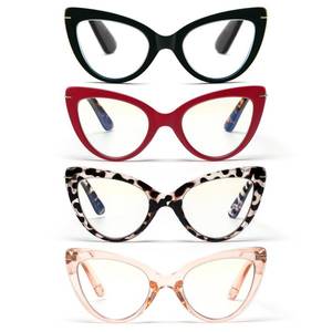 lot 28 image: ONLY TWO, SEE PHOTOS MMOWW Cat Eye Reading Glasses for Women - 2 Pairs Fashion Cute Blue Light Blocking Readers, BlackRed TortoiseChampagneWhite Tortoise 2.5 - Retail $17