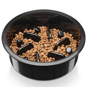 lot 41 image: COMESOON Slow Feeder Dog Bowl, Slow Down Eating Anti-Choking Bloat Stop Maze Design Dog Dishes Fit for COMESOON Bowl Stand DB-G03DB-B03, Black - Retail $10