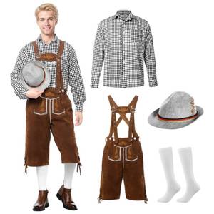 lot 60 image: Joyesplay Mens Oktoberfest Clothing (Grey, S) - Retail $35
