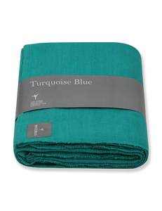 lot 83 image: MISZBHA Yoga Blanket 100% Indian Cotton  Perfect for Restorative Yoga & Meditation  Pack of 1  Turquoise Blue - Retail $35