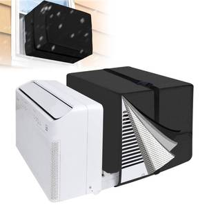 lot 84 image: Air Conditioner Covers for Outside 20W x 14H x 12D Compatible with Midea AC 800010000120000 BTU, 3 Layers Insulation Window AC Covers for Outside Compatible with Midea U Shaped Unit, Black - Retail $30