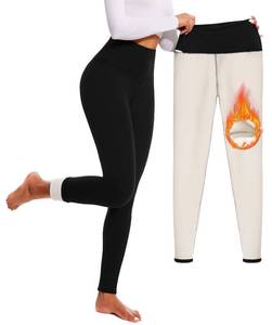 lot 97 image: FULLSOFT Fleece Lined Leggings for Women �� Thick High Waisted Winter Warm Yoga Pants Workout Tummy Control Thermal Warm Leggings(Black,Small) - Retail $20