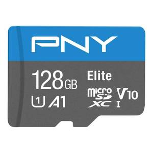 lot 125 image: PNY 128GB Elite Mobile Accessories Class 10 U1 V10 A1 microSDXC Flash Memory Card - 100MBs, Class 10, U1, V10, A1, Full HD, UHS-I, Micro SD - Retail $15