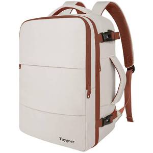 lot 126 image: Taygeer Backpack for Women, College Backpack with Laptop Compartment & Shoe Pouch, 35l Travel Laptop Mochila Carry On Luggage, Airline Approved Personal Item Bag For Weekender Gym Hiking, Khaki White - Retail $30