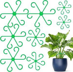 lot 129 image: Brimoon 8pcs Plant Stem Support for Indoor Plants, 4 Sizes Reusable Monstera Plant Stem Stabilizer, Plant Stem Holder for Thriving Growth - Retail $5