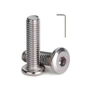 lot 134 image: M6 x 20mm (20 Pack) Metric Flat Head Hex Socket Cap Screws Bolts, 304 Stainless Steel 18-8, Hex Drive, Bright Finish, Fully Machine Thread - Retail $6