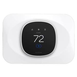 lot 141 image: Wall Plate Cover Compatible with New 2025 Ecobee Smart Thermostat Essential, Practical Ecobee Thermostat Trim Kit, Programmable WiFi Thermostat Accessory (1, Pure White) - Retail $10