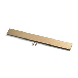 lot 158 image: MATOOYA Finger Pulls for Cabinets Drawers - Aluminum Alloy Concealed Handle for Home Kitchen Door Dresser, Easy Installation (2, Bronze, 300mm11.82inch) - Retail $13