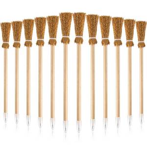 lot 173 image: Zonon 12 Pcs Witch Broom Pencils Witch Party Favors Supplies for Kids Teens Adults Classroom Supplies Goodie Bag Fillers - Retail $8