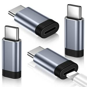 lot 174 image: Temdan 4 Pack Lightning to USB C Adapter for iPhone 151617 Pro17 Pro Max,for iPhone 1716 Charger,1716 Accessories,Fast Charging & Data Transfer,USB C Charger Connector Cable,Not for AudioOTG - Retail $9