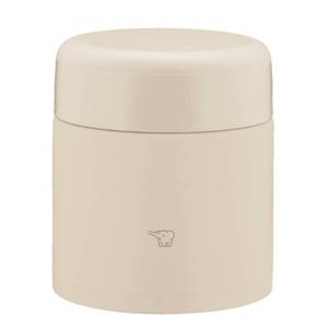 lot 195 image: ZOJIRUSHI Zojirushi Mahobin Stainless Steel Thermal Soup Jar, Lunch Jar, Seamless 10.1 fl oz (300 ml), Beige, Integrated Lid and Seal, Easy to Clean, 3 Pieces Only Wash SW-KA30-CM - Retail $40