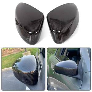lot 205 image: ECOTRIC Pair Side Mirror Cover Caps Compatible with 2003 2004 2005 2006 2007 INFINTI G35 Coupe, Carbon Fiber - Retail $91