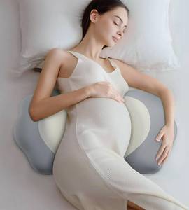 lot 212 image: Memory Foam Pregnancy Pillows for Sleeping, Side Sleeper Maternity Pillow Support for Back Belly HIPS, Adjustable Wedge Pillow for Pregnant Women, Side Sleeping Pregnant Pillows with Pillowcase - Retail $40