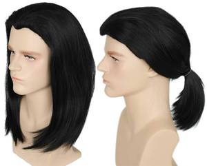 lot 229 image: Codeven Short Hair Wigs Halloween Costume Cosplay Wig for Women (black)