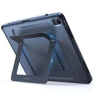 lot 250 image: TORRAS for iPad Air 13 inch Case (M3 2025 M2 2024), Ultra Stable Stand, Multiple Adjustable Viewing Angles, Slim Protective Kickstand with Pencil Holder, Black - Retail $47