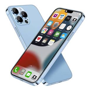 lot 271 image: Dummy Fake Phone Model, Looks Like The Real Phone Compatible with Phone 13 Pro max, for Cell Phone Store Display or Send a Toy Phone 13 Promax for Kids (Blue Colorscreen) - Retail $16