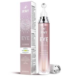 lot 279 image: 5% Caffeine Eye Cream & Under Eye Serum for Dark Circles and Puffiness, 360° Massage Roller Ball Eyes Treatment Serum, Reduces Wrinkles Fine Lines for Women - Retail $17