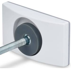 lot 287 image: Wall Nanny - Baby Gate Wall Protector (Made in USA) Protect Walls from Pet Gates & Dog Gates - No Safety Hazard on Spindles - for Child Pressure Mounted Baby Gate for Stairs Cup Guard - White, 4 Pack - Retail $16