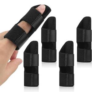 lot 294 image: HLOES 5PCS Trigger Finger Splint, Adjustable Finger Braces Joint Stabilizer - Mallet Splint & Hand Brace, Arthritis Finger Straightener Fits Thumb, Index, Middle, Ring & Pinky (5PCS) - Retail $10