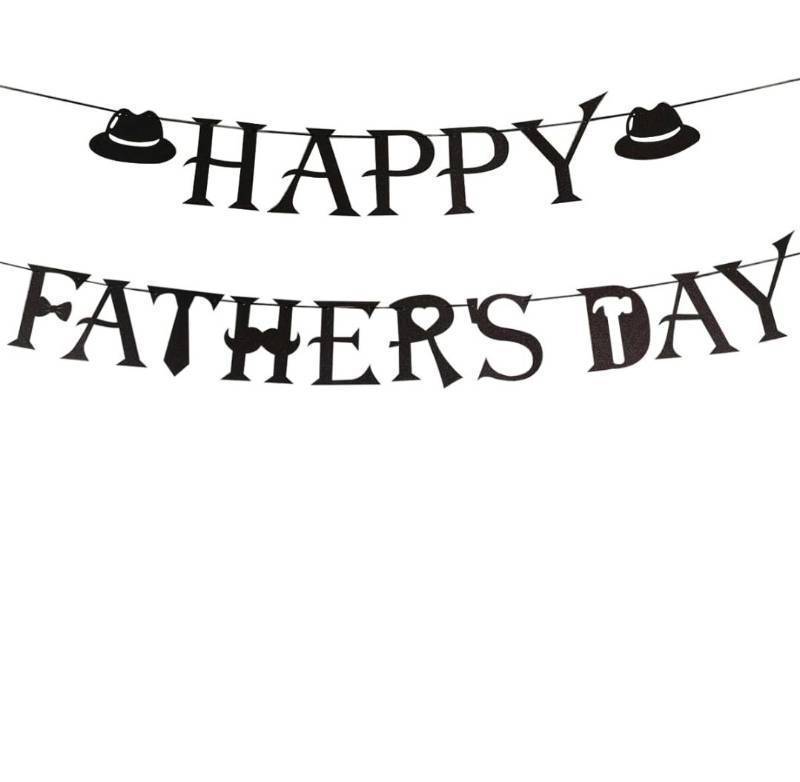 lot 37688 image: Happy Fathers Day Banner with Fedora Hats