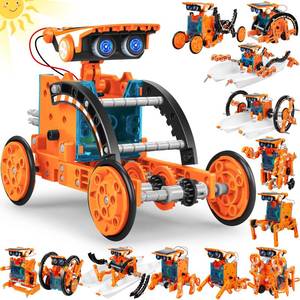 lot 24010 image: STEM 13-in-1 Education Solar Robot Toys for Age 8-12, DIY Building Science Experiment Robots Kit Birthday Gifts for 8 9 10 11 12 Years Old Boys Girls Kids Teens, Solar Powered by The Sun
