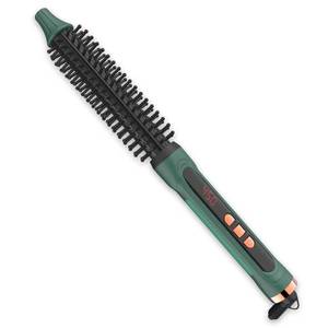 lot 24012 image: BANGMENG Mini Thermal Round Brush, 12 Inch Barrel Volume Heat Styling Brush for Men and Women Short Thin Curly Straight Hair, Heated Curling Iron,12 Temperature Setting (1.1 Inch with Bristles)