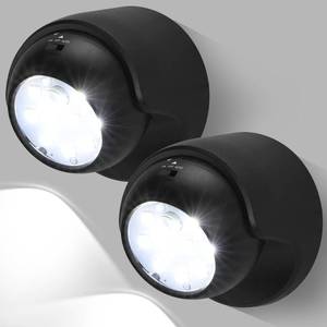 lot 24018 image: OurLeeme Motion Sensor Lights Outdoor - Battery Operated Wireless Outdoor Sensor Lights Motion Detector Waterproof Auto On Off Spotlight Security Light for Porch Stair Garage Wall Shed