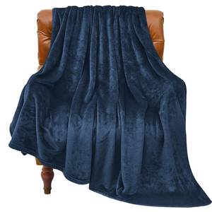 lot 24043 image: BEDELITE Fleece Blanket Navy Blue Throw Blankets for Couch & Bed, Luxury Plush Cozy Fuzzy Blanket 50 x 60, Super Soft Warm Lightweight Throw Blanket for Travel Camping
