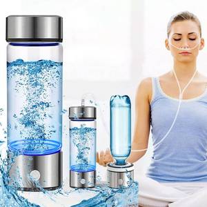 lot 24047 image: Hydrogen Water Bottle Generator 3 in 1,Portable Hydrogen Rich Health Water Bottles,Hydrogened Glass Ionizer Cup,Hydrogen Water Machine Travel Gift for WomenMenMomFatherGrandpaGrandma OfficeHome