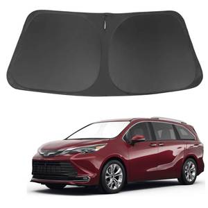 lot 39536 image: Windshield Sun Shade Fit for 2021 2022 2023 2024 2025 2026 Toyota Sienna Mini Van Accessories Front Window Sunshade Keep Your Car Cooler