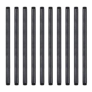 lot 39539 image: Niubid 10 Pack 12 Inches x 14 Inches Black Malleable Steel Nipples Fitting, DIY Steampunk Industrial Vintage Style.