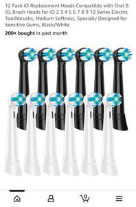 lot 39542 image: Replacement Brush Heads for Oral B Electric Toothbrush 12 peice