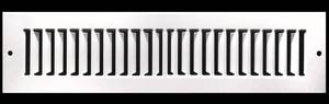 lot 39566 image: HVAC Premium 4 x 14 Duct Opening Toe Kick Vent Grille - HVAC Register Cover Outer Dimensions 5.5 X 15.5 - White