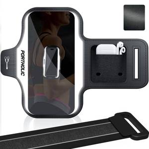 lot 39576 image: PORTHOLIC 2026 Running Armband Water Resistant Sports Phone Holder Case with Extension Strap,Card Slot Up to 6.9 Phone for iPhone 1716151413 Plus Air Pro Max XRXS, Galaxy S2524S10